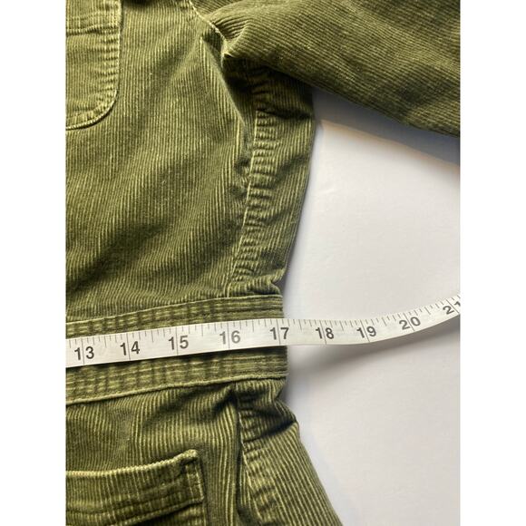 Jones Sport Green Corduroy Button Front Jacket Women's Size Large - Picture 7 of 8